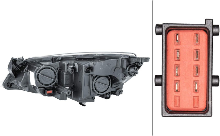 HELLA 1EG 010 011-681 FF/Halogen-Hauptscheinwerfer - rechts - für u.a. Opel Astra J (P10) - Sport, S