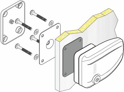 Fiamma Safe Door 3 Türschloss, Wohnmobil-Sicherheitsblock,08021-01