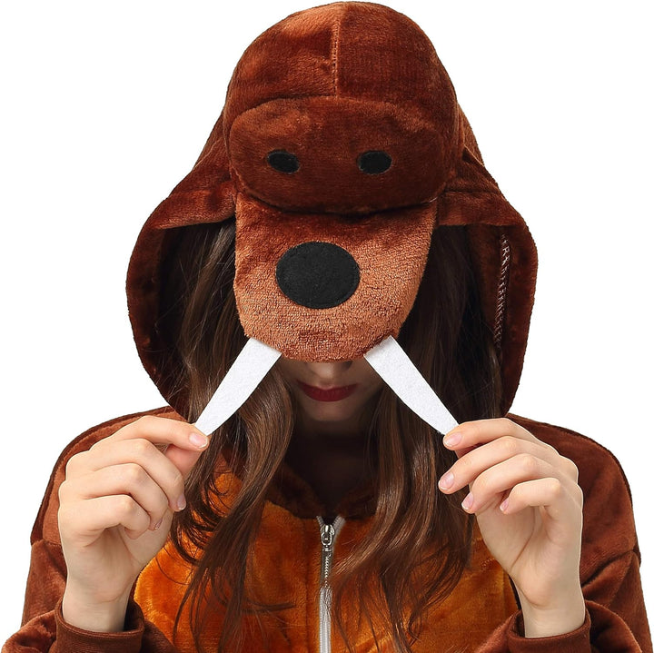 Katara 1744 (30+ Designs) Walross-Kostüm Robbe, Unisex Onesie/ Pyjama-Qualität für Erwachsene & Teen