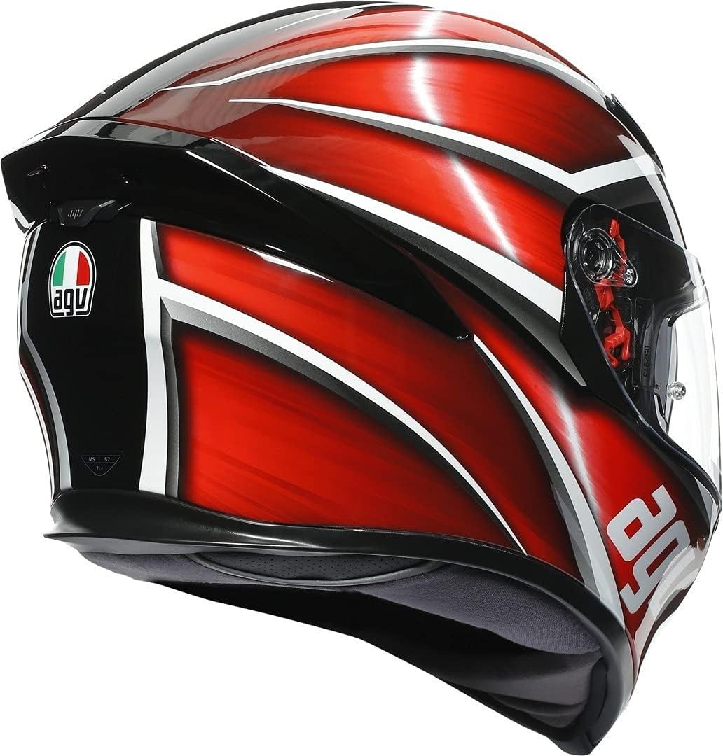 AGV K-5 S Tempest Helm schwarz/rot XXL (63/64) XXL schwarz / rot, XXL schwarz / rot