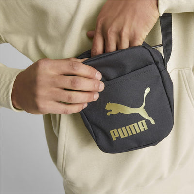 PUMA Classics Archive Compact Portable Schultertasche 7964801 Schwarz Schwarzes Tek Beden, Schwarzes