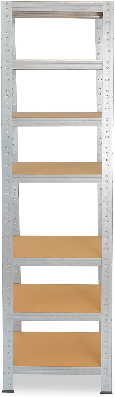 shelfplaza® 200x40x40cm Home Schwerlastregal verzinkt/Metallregal mit 7 Böden/Kellerregal Metall, Ga