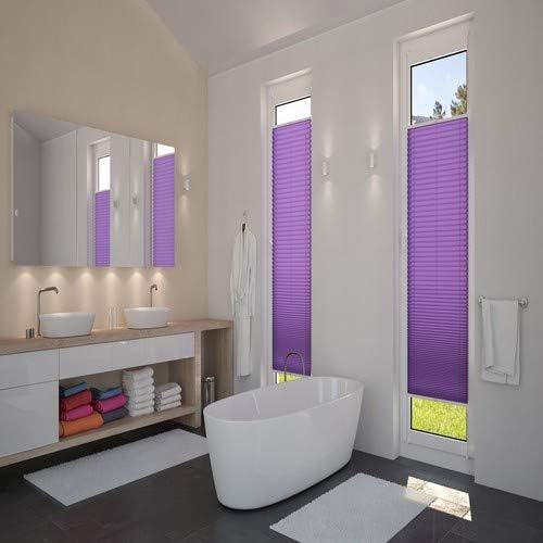 DecoProfi Plissee, Stoff, Violett, 60 cm x 220 cm, 60 cm x 220 cm