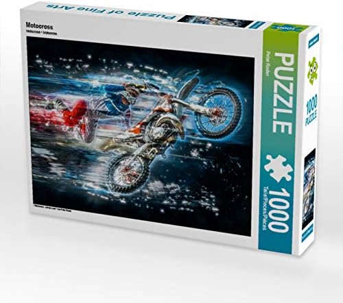 CALVENDO Puzzle Motocross 1000 Teile Lege-Grösse 64 x 48 cm Foto-Puzzle Bild von Peter Roder, 1000 T