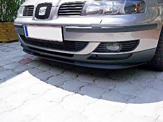 Cup Front Spoiler Lippe Schürze Ansatz ABS Lackierbar Schwarz