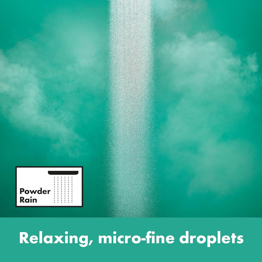 hansgrohe Kopfbrause Pulsify S, Brausekopf 260mm, Duschkopf Regendusche mit 1 Strahlart, Mattschwarz