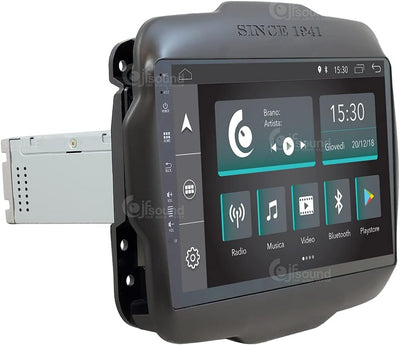 Personalisiertes Autoradio für Jeep Renegade Android GPS Bluetooth WiFi USB DAB+ Touchscreen 9" 4cor