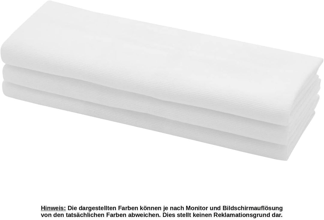 Daloual 9X Geschirrtuch/Küchentuch Putztuch aus 100% Baumwolle in Weiss