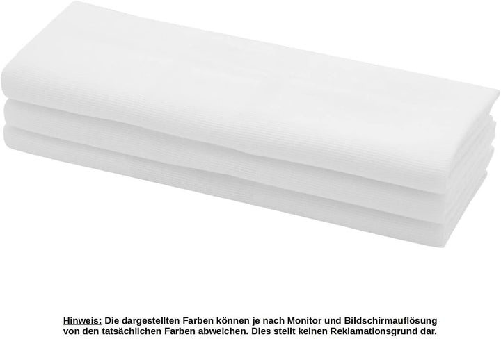 Daloual 9X Geschirrtuch/Küchentuch Putztuch aus 100% Baumwolle in Weiss