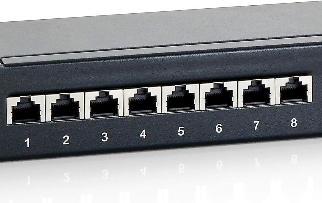 Equip Patchpanel 24x RJ45 Cat6 19" 1HE schwarz 24 Ports Schwarz, 24 Ports Schwarz