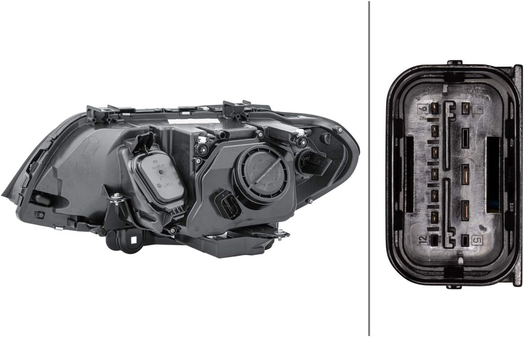 HELLA 1EL 224 486-221 DE/FF/Halogen-Hauptscheinwerfer - rechts - für u.a. BMW X5 (E53) Rechts (Beifa