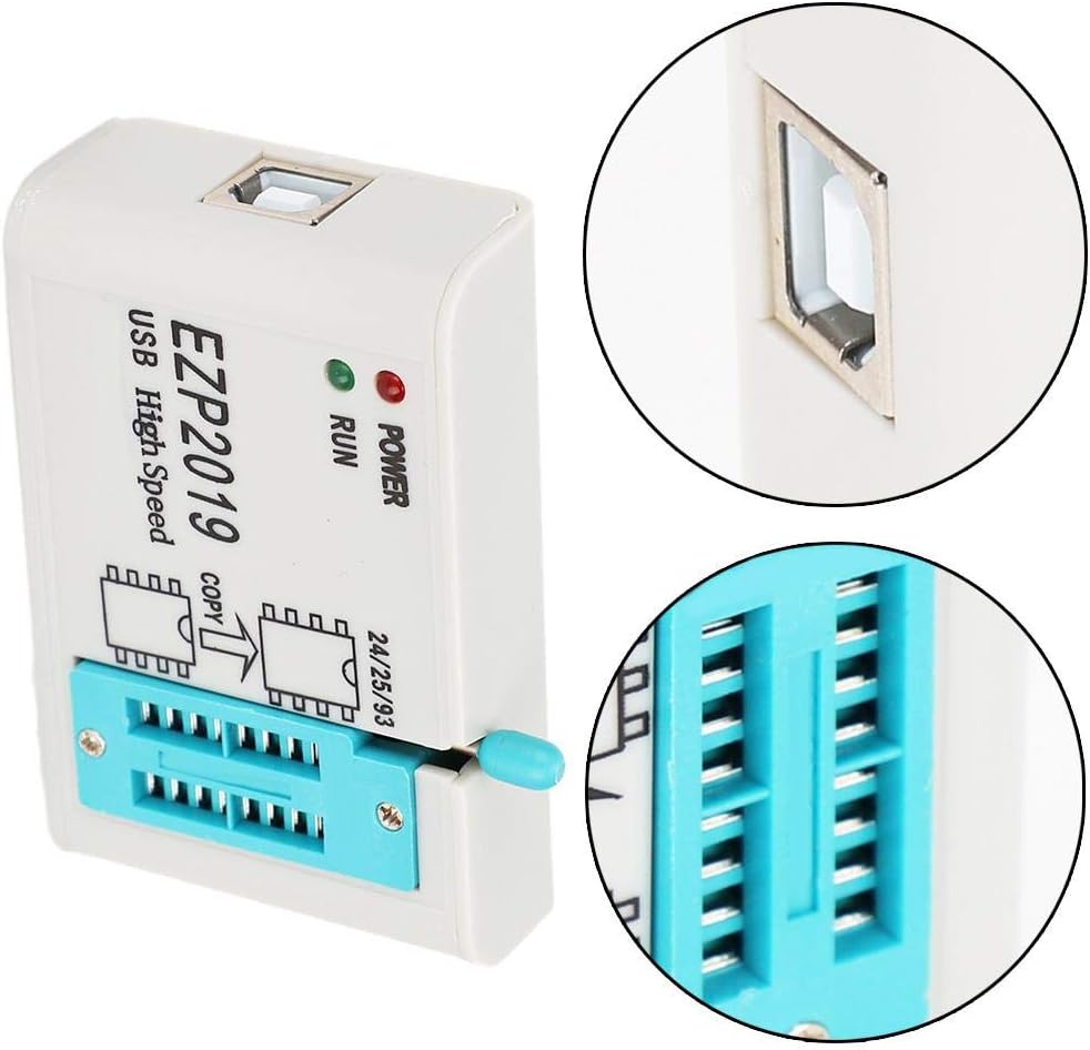 Hochgeschwindigkeits-USB-SPI-Programmierer EZP2019 mit 4 getesteten Basen für Block 24-EEPROM, für 2