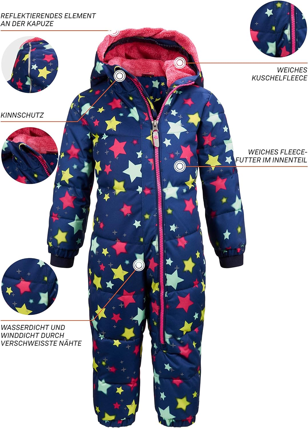 Killtec Jungen Twinkly Mns Onpc C Overall In Daunenoptik Mit Kapuze 74-80 dunkelblau, 74-80 dunkelbl