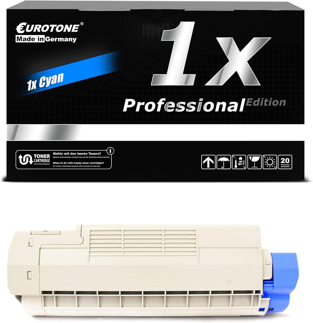 Eurotone Ersatz Kartuschen in Blau für Oki C610 CDN/ C610 DN/ C610 DTN/ C610 N ersetzt original Kass