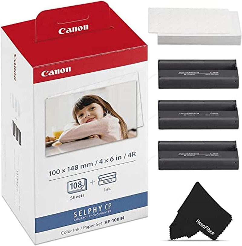 Canon 3115B001(AA) Druckerkartusche und Papier (100 x 148mm für Selphy CP Fotodrucker-Serie) Single,