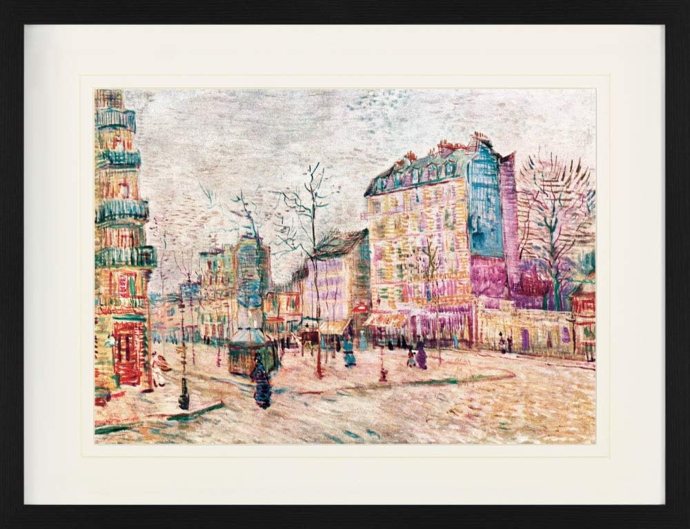 1art1 Vincent Van Gogh Poster Boulevard De Clichy, 1887 Gerahmtes Bild Mit Edlem Passepartout | Wand