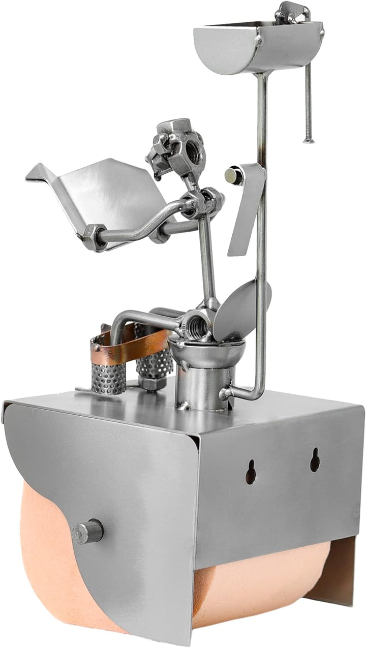 metalman24 Schraubenmännchen KLOMANN KLOPAPIERHALTER TOILETTENPAPIERHALTER handgefertigte ausgefalle