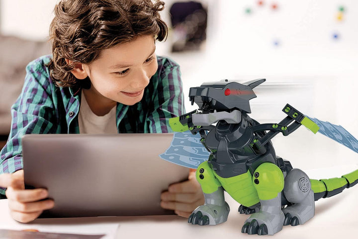 Clementoni 50682 Labor Robotik Mechanischer Drache Spielzeug Education für Kinder ab 8 Jahren Versio