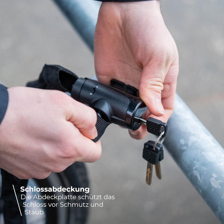 BBB Cycling Fahrradschloss mit Schlüssel PowerLink Hochsicherheits Anti-Diebstahl Fahrradschloss für