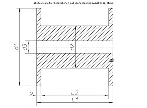Kunststoffspule, 5 Stück Leerspule, Einwegspule für das aufwickeln verschiedener Materialien E250 mi