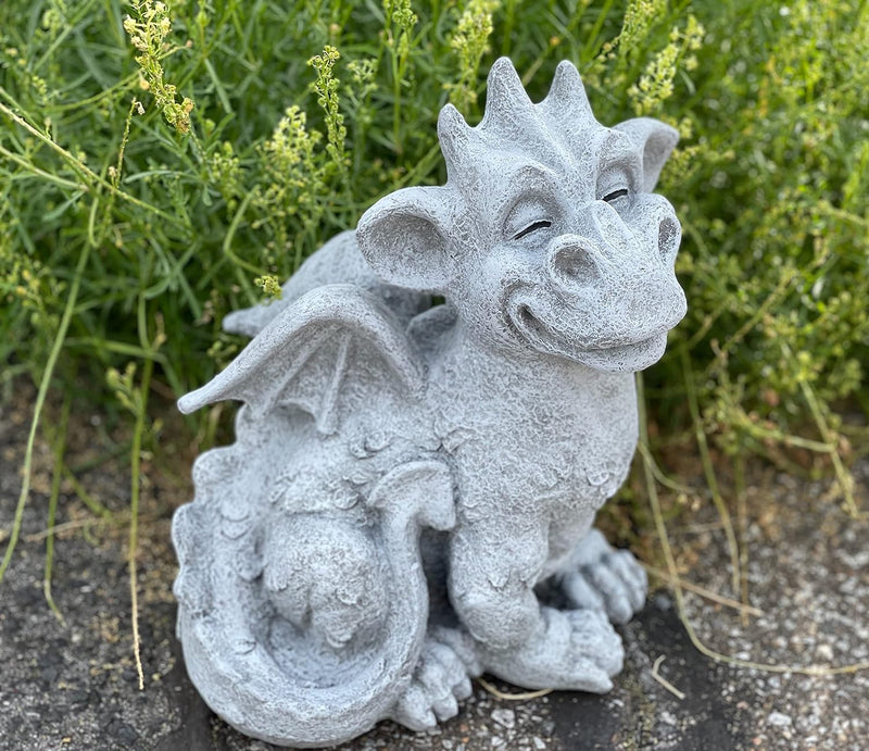 Stone and Style Steinfigur grosser Drache Cristiano frostfest wetterfest Gartenfigur