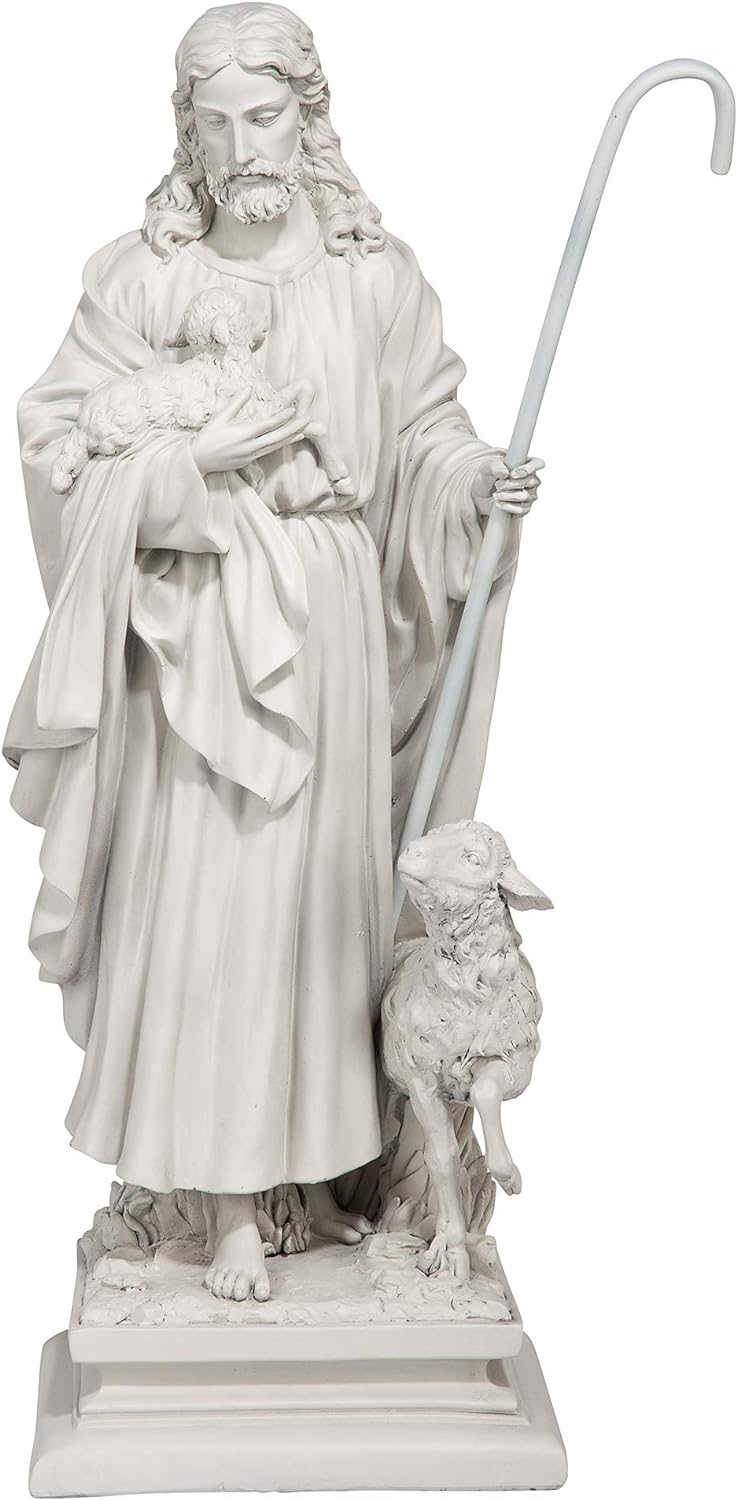 Design Toscano Jesus, der gute Hirte, Gartenstatue L, L