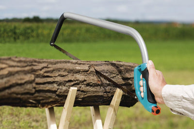 Gardena Comfort Bügelsäge 760: Holzsäge mit hohem Bügel für dickeäste und Stämme, nachstellbare Blat