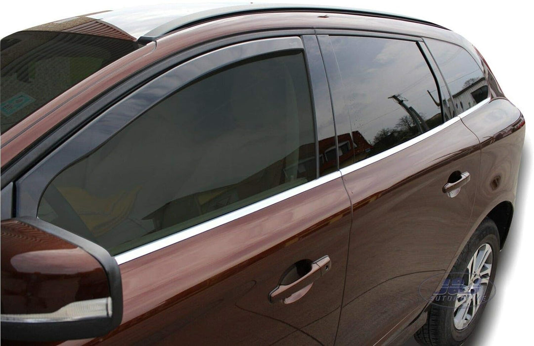J&J AUTOMOTIVE | Windabweiser Passend Für XC60 1, 2008-2016, Heko Regenabweiser, Schwarz, Getönt, Se