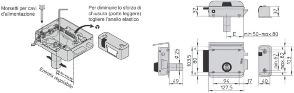 Lock Viro V97 Elektro Durchwahl RH
