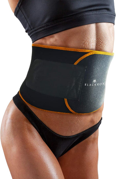 BLACKROX Trimm Your Waist Fitnessgürtel Vergleichssieger Damen & Herren,Schwitzgürtel zur Fettverbre