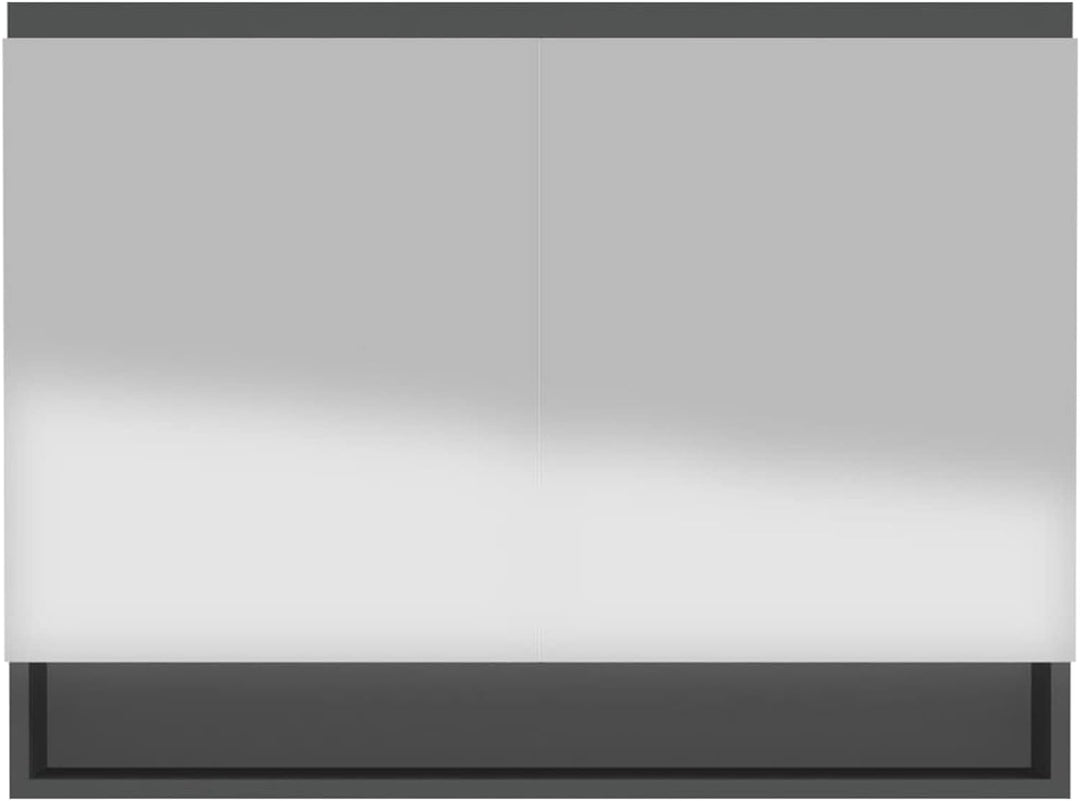 Gecheer Bad Spiegelschrank mit 2 Türen & 3 Fächer Badezimmerspiegel Badspiegel Badschrank Badezimmer