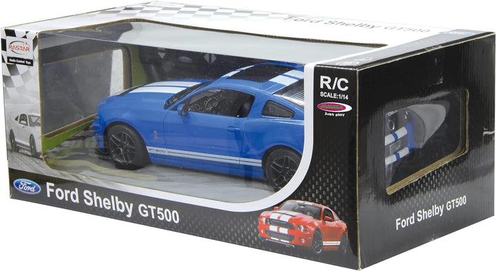 JAMARA 404540 - Shelby GT500 1:14 2,4GHz - offiziell lizenziert, bis 1 Std. Fahrzeit bei 11 Km/h, LE