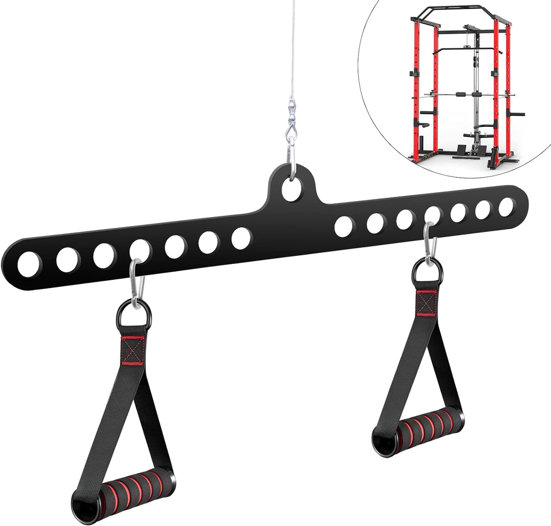 VOHYOV Fitness Home Pulley System Gym Zubehör Spreader Bar Multi Grip Wide Lat Pull Down Bar D Handl