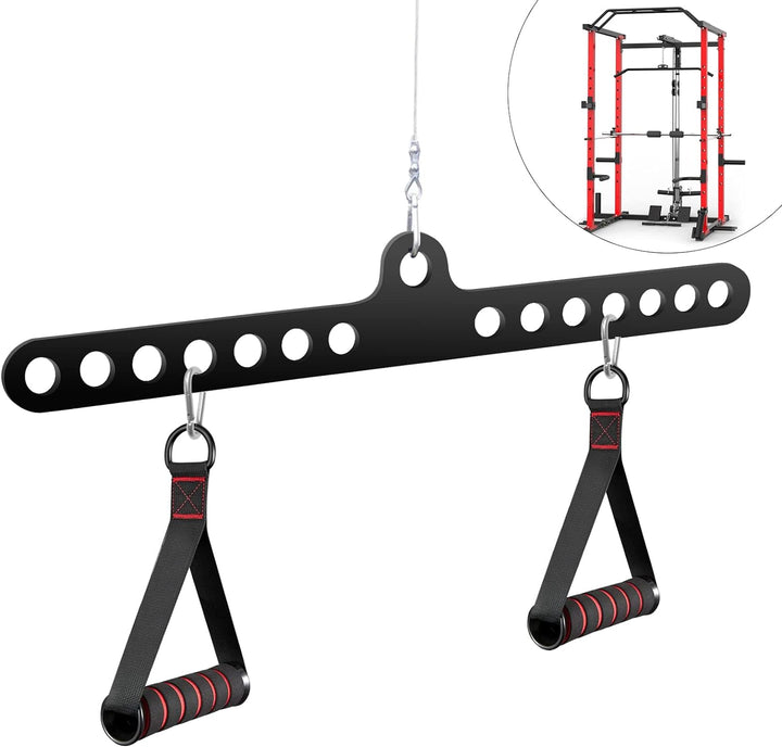 VOHYOV Fitness Home Pulley System Gym Zubehör Spreader Bar Multi Grip Wide Lat Pull Down Bar D Handl