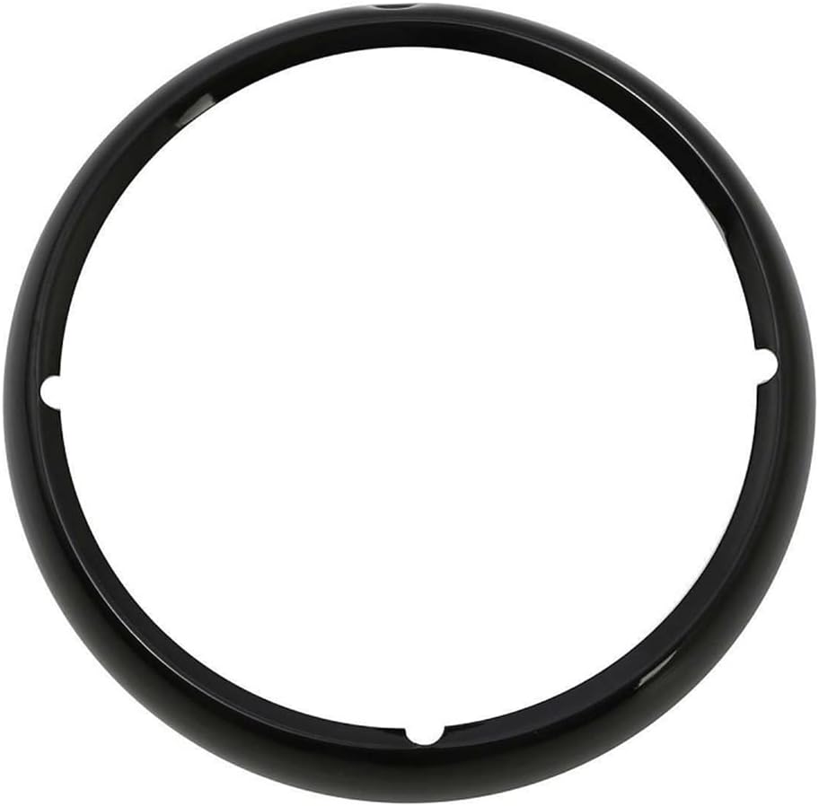 Motorrad Scheinwerfer Lampe Trimmring Abdeckung, TOTMOX 7'' ABS Kunststoff Scheinwerfer Trimmring Ri