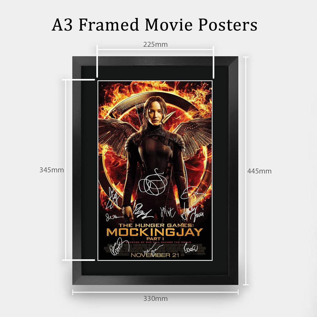 HWC Trading FR A3 The Hunger Games 3 Mockingjay Teil 1 Jennifer Lawrence Gifts Gedrucktes Autogramm-