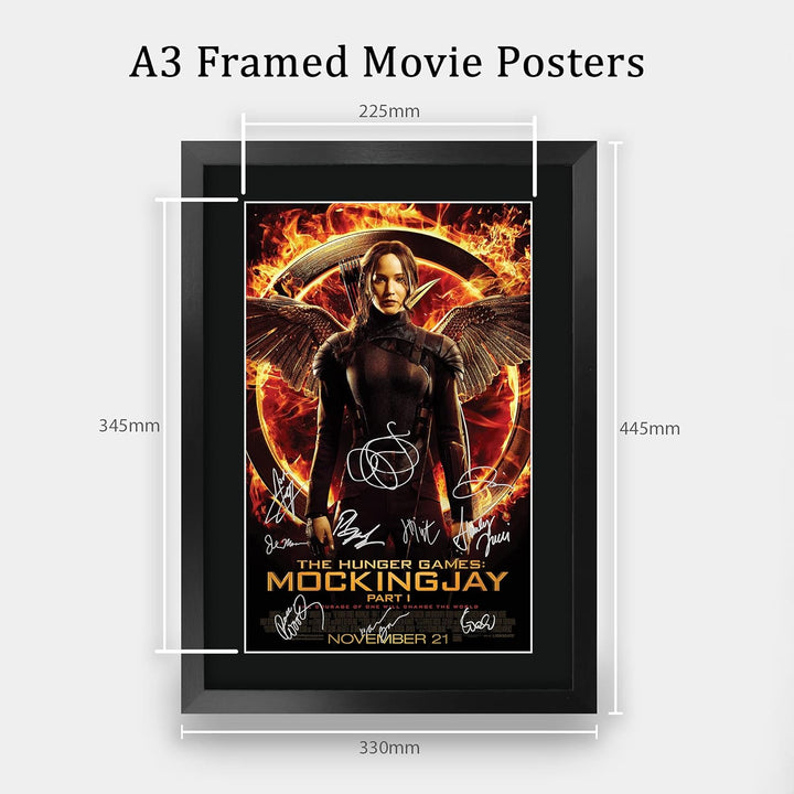 HWC Trading FR A3 The Hunger Games 3 Mockingjay Teil 1 Jennifer Lawrence Gifts Gedrucktes Autogramm-