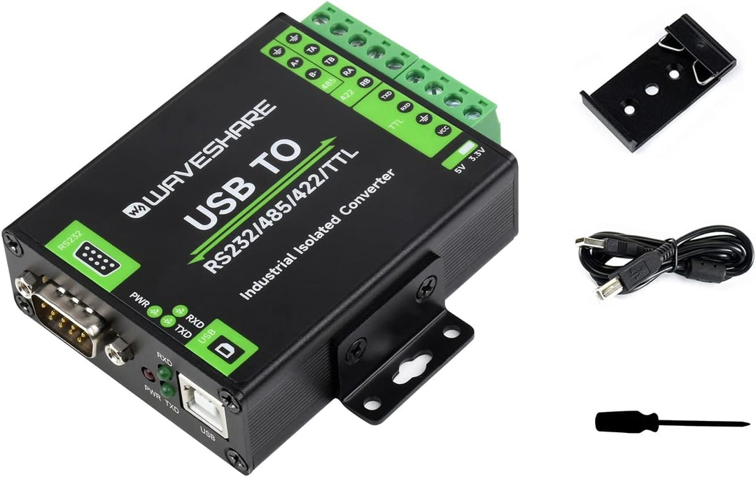 USB zu RS232/485/422/TTL Konverter mit Original FT232RNL Chip, Industrieller Isolierter USB Konverte