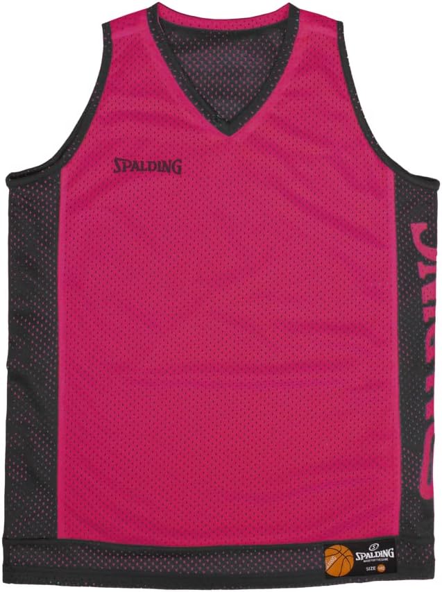 Spalding - Wende-Tank-Top - Basketball-Top - Fuchsia/Schwarz - Grösse L - Sportbekleidung - Basketba