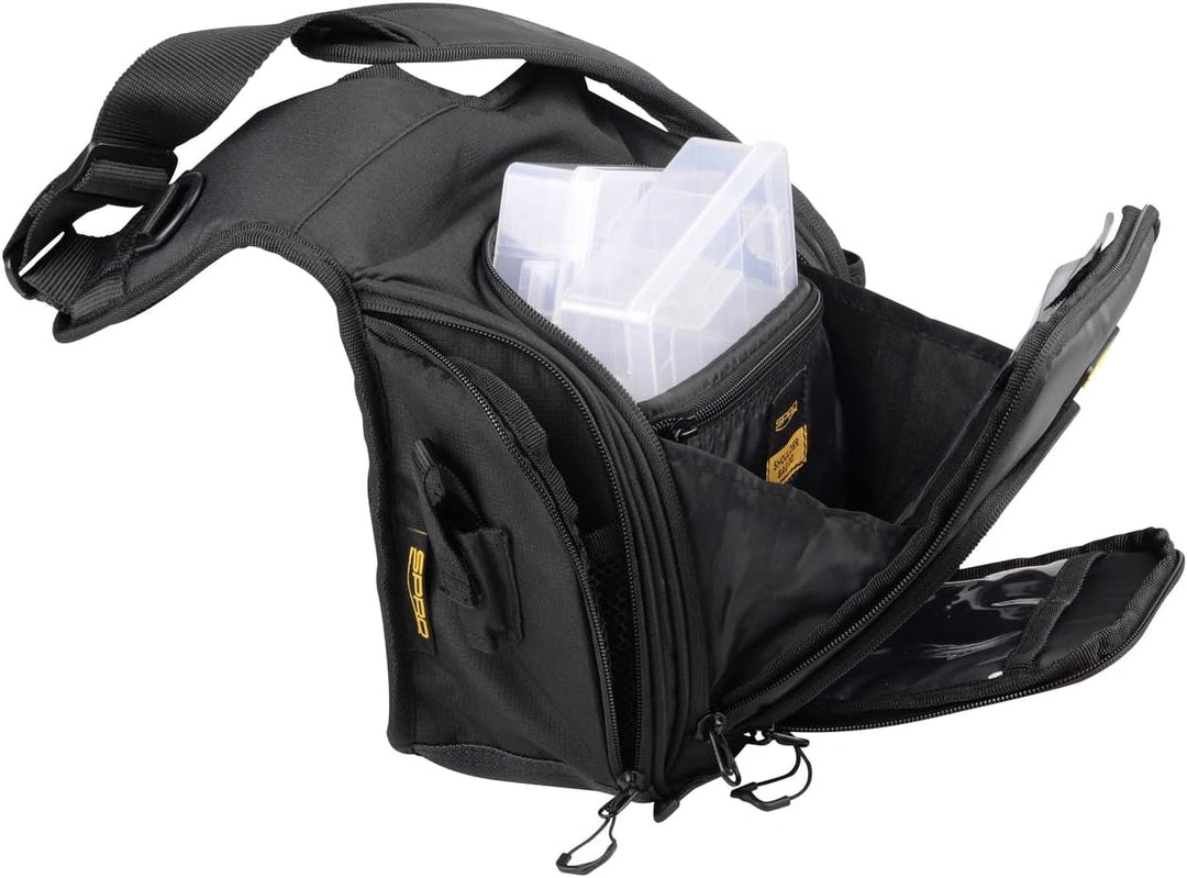 Spro Predator Shoulder Bag 25x11x27cm - Kunstködertasche für Spinnfischer, Schultertasche zum Street