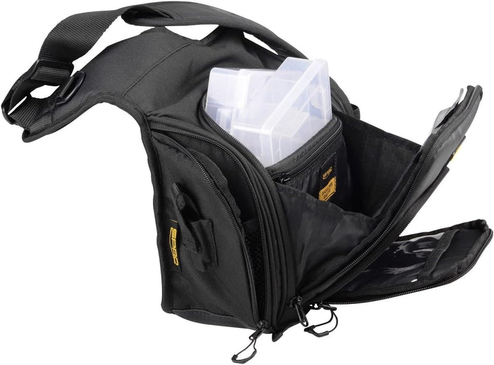 Spro Predator Shoulder Bag 25x11x27cm - Kunstködertasche für Spinnfischer, Schultertasche zum Street