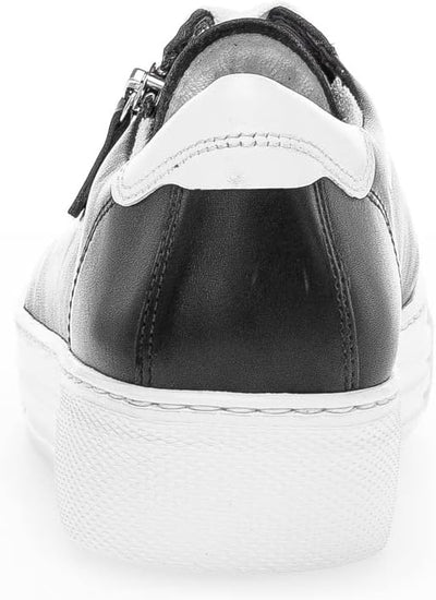 Gabor Damen Low-Top Sneaker, Frauen Halbschuhe,Wechselfussbett 38.5 EU Blau Midnight Weiss, 38.5 EU