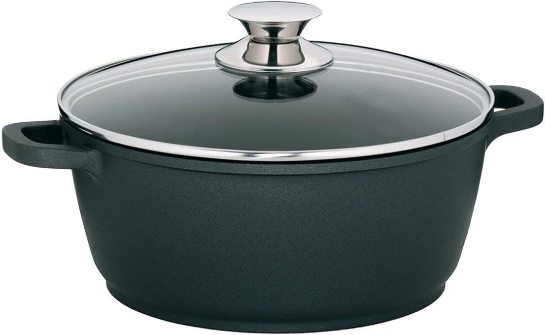 kela Fleischtopf Kerros 20cm aus Aluguss, Aluminiumguss, Schwarz, 20 cm