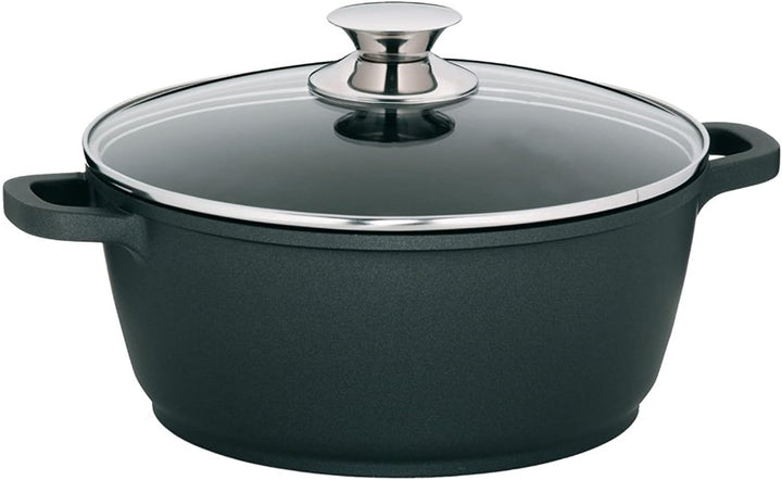 kela Fleischtopf Kerros 20cm aus Aluguss, Aluminiumguss, Schwarz, 20 cm