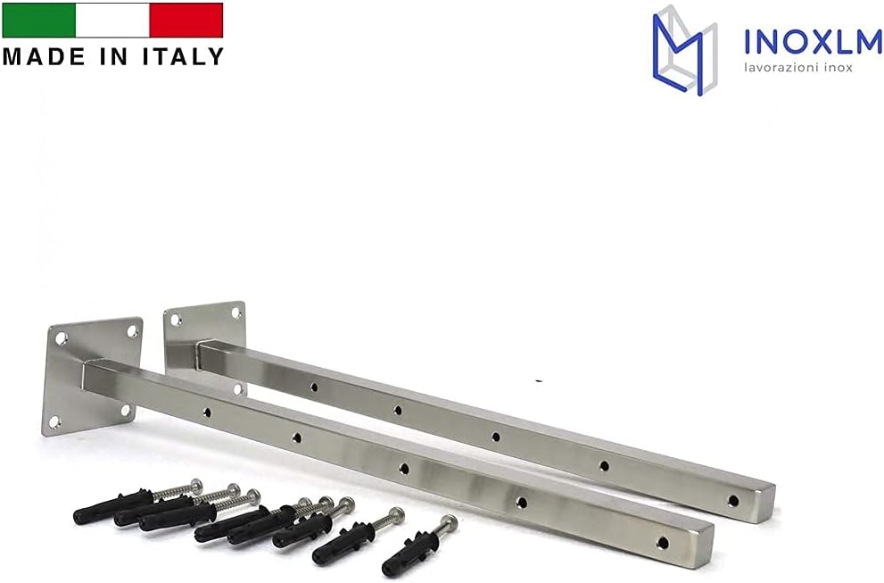 INOXLM Arme für Wäscheleine Wandtrockner Wandtrockner Made in Italy Edelstahl