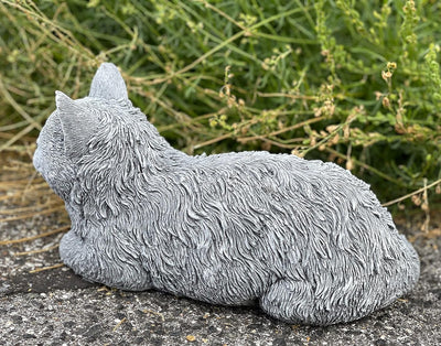 Stone and Style Steinfigur Katze Kater Timmy frostfest Gartenfigur Steinguss