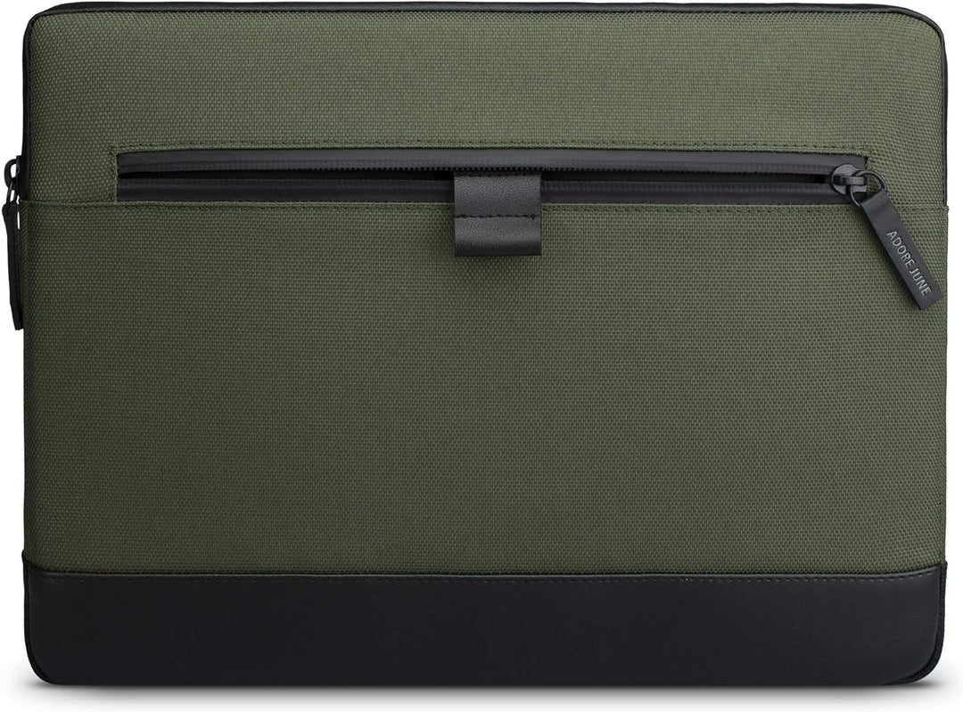 Adore June 16 Zoll Bent Laptop Tasche Oliv Grün kompatibel mit MacBook Pro 16 2023 2021, Nachhaltige