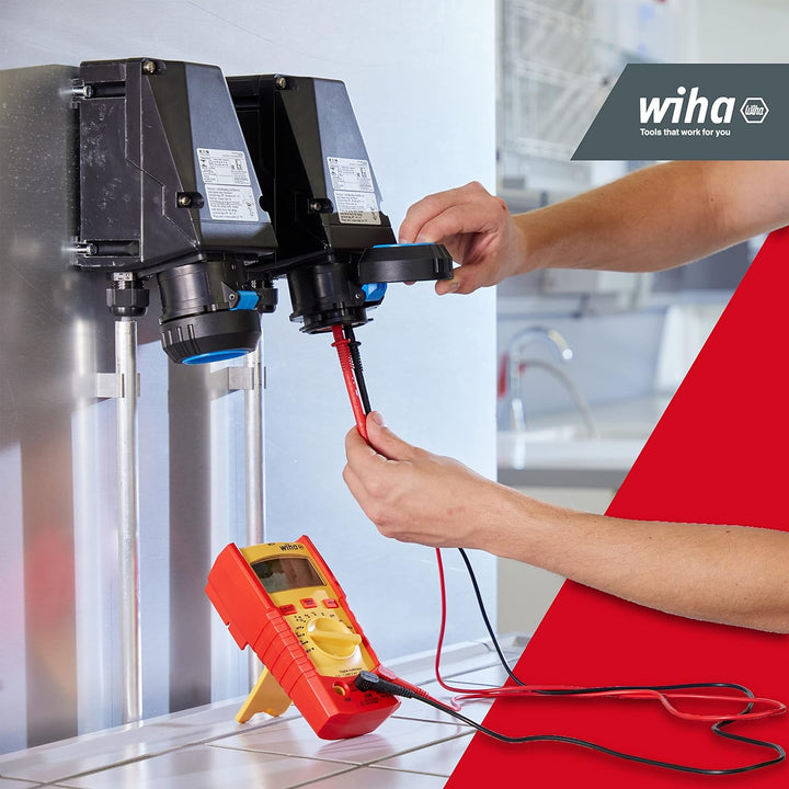 Wiha Digitales Multimeter bis 1.000 V AC, CAT IV inkl. 2x AAA-Batterien I mit True-RMS Funktion I LC