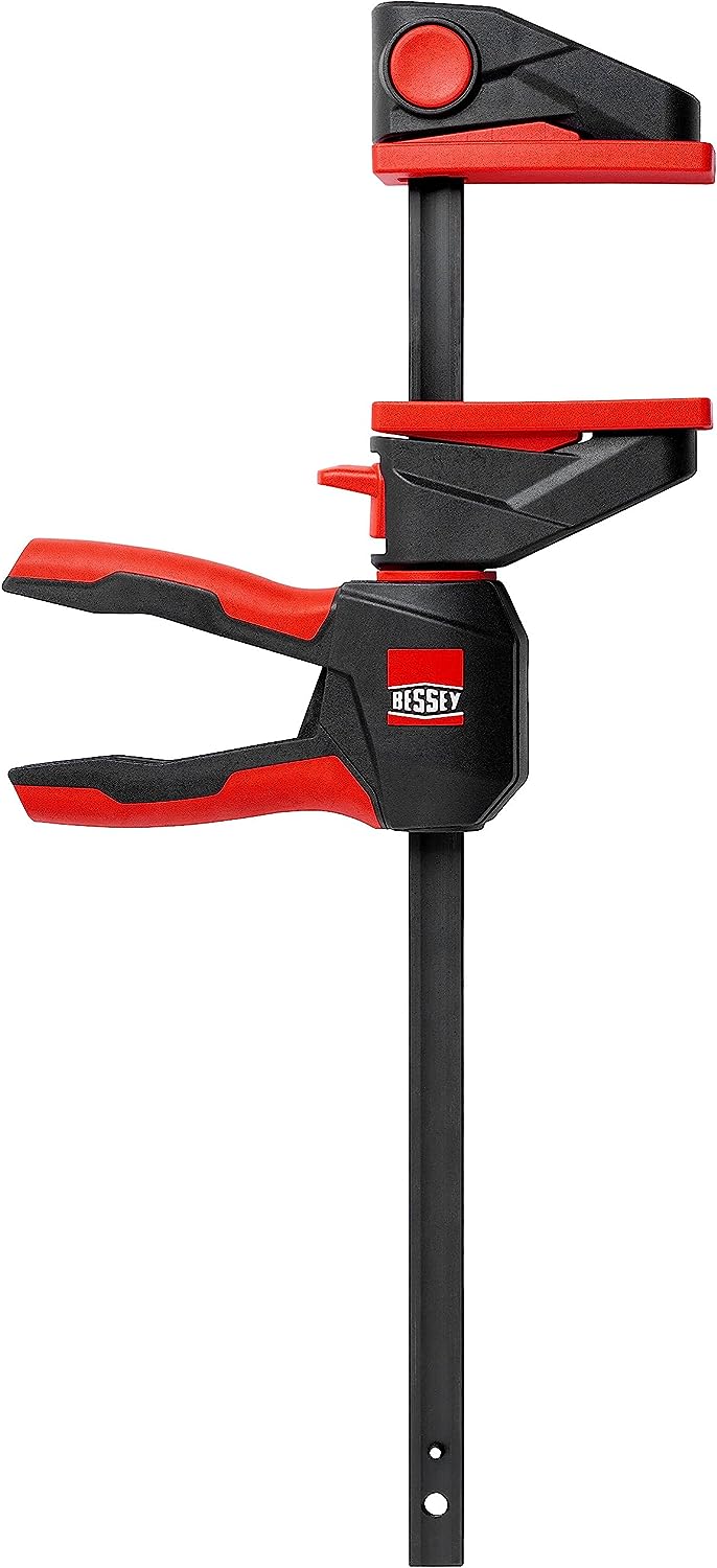 BESSEY Einhandzwinge mit drehbarem Griff EZ360-60, Spannweite 600 mm Ausladung 80 mm, einfaches Über