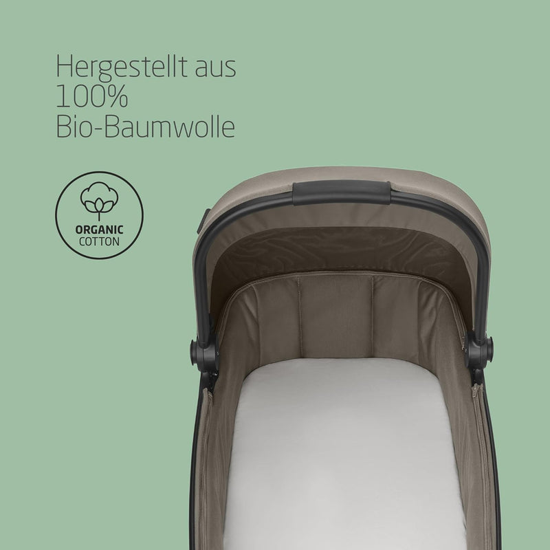 Maxi-Cosi Bio-Babywannenbettlaken, für alle Maxi-Cosi Babywannen geeignet, 2-in-1-Packung, 100% Bio-